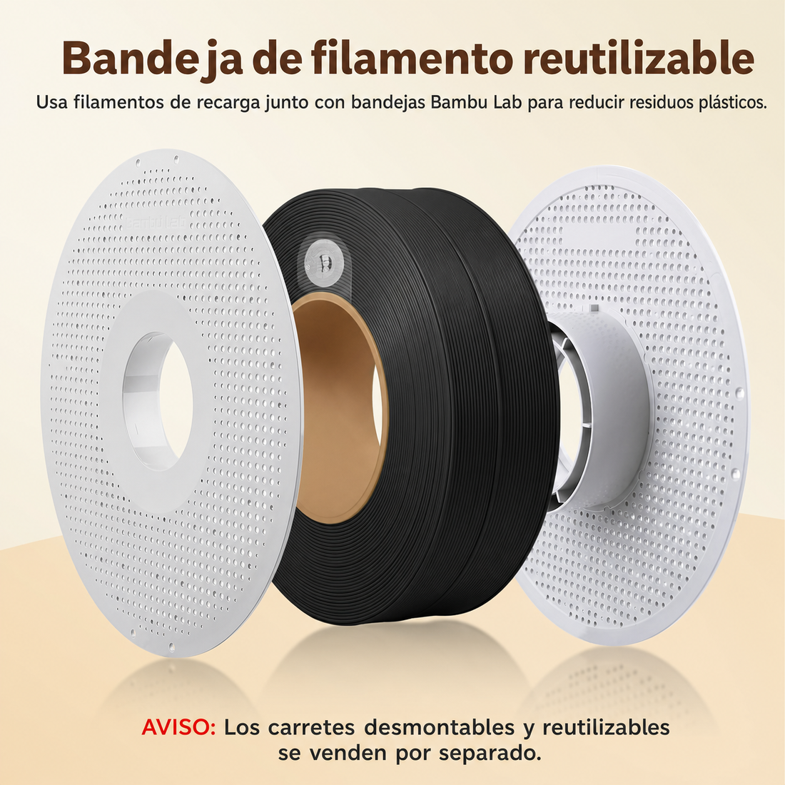 Filamento Impresora 3D Bambu Lab PLA Lite 1KG Multicolor — detalle 3