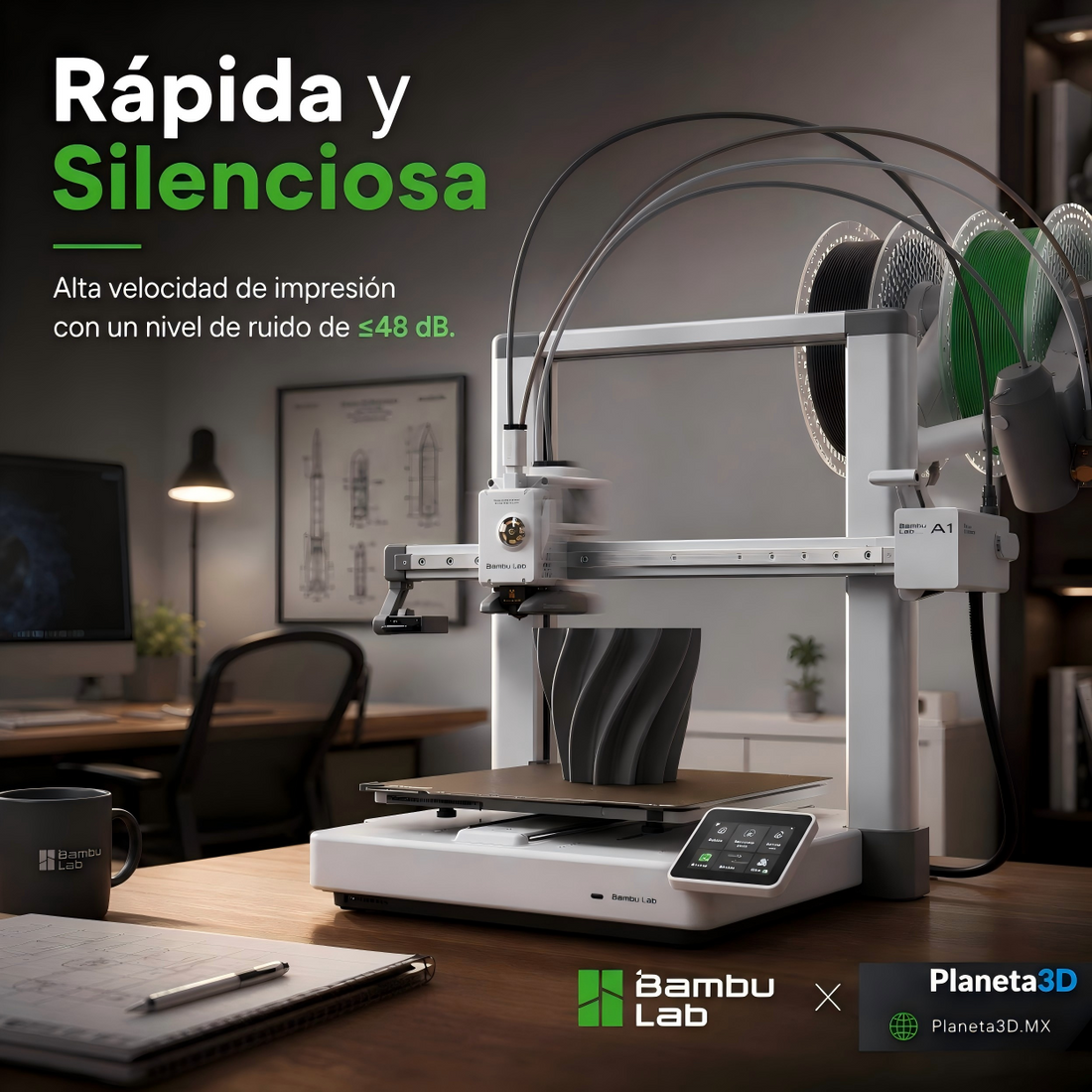 Impresora 3D Bambu Lab A1 Combo — detalle 5