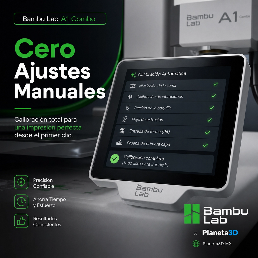 Impresora 3D Bambu Lab A1 Combo — detalle 3