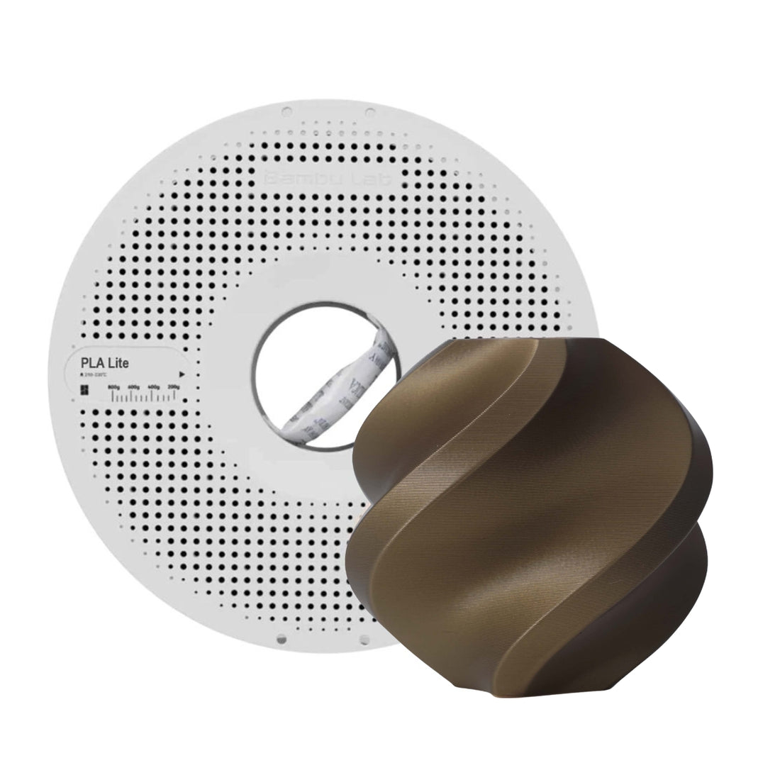Filamento Bambu Lab PLA Basic Bronce 1kg — detalle 1