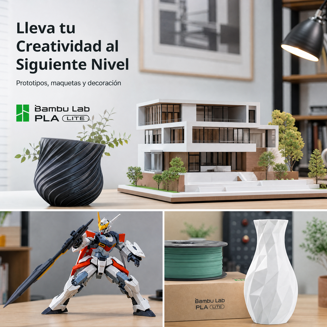 Filamento Impresora 3D Bambu Lab PLA Lite 1KG Multicolor — detalle 7