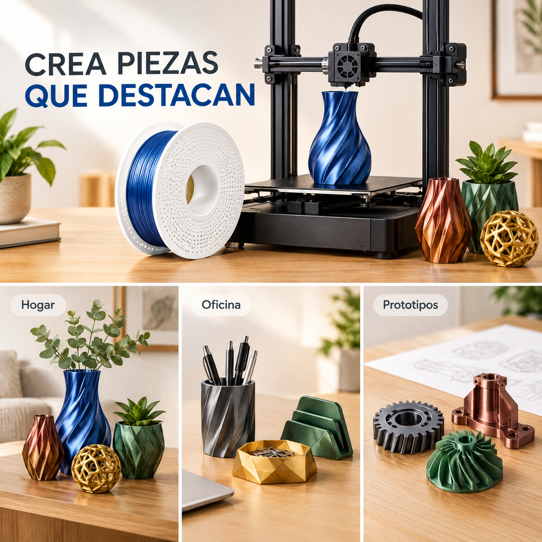 Filamento Bambu Lab PLA Metal 1.75mm 1kg — detalle 4
