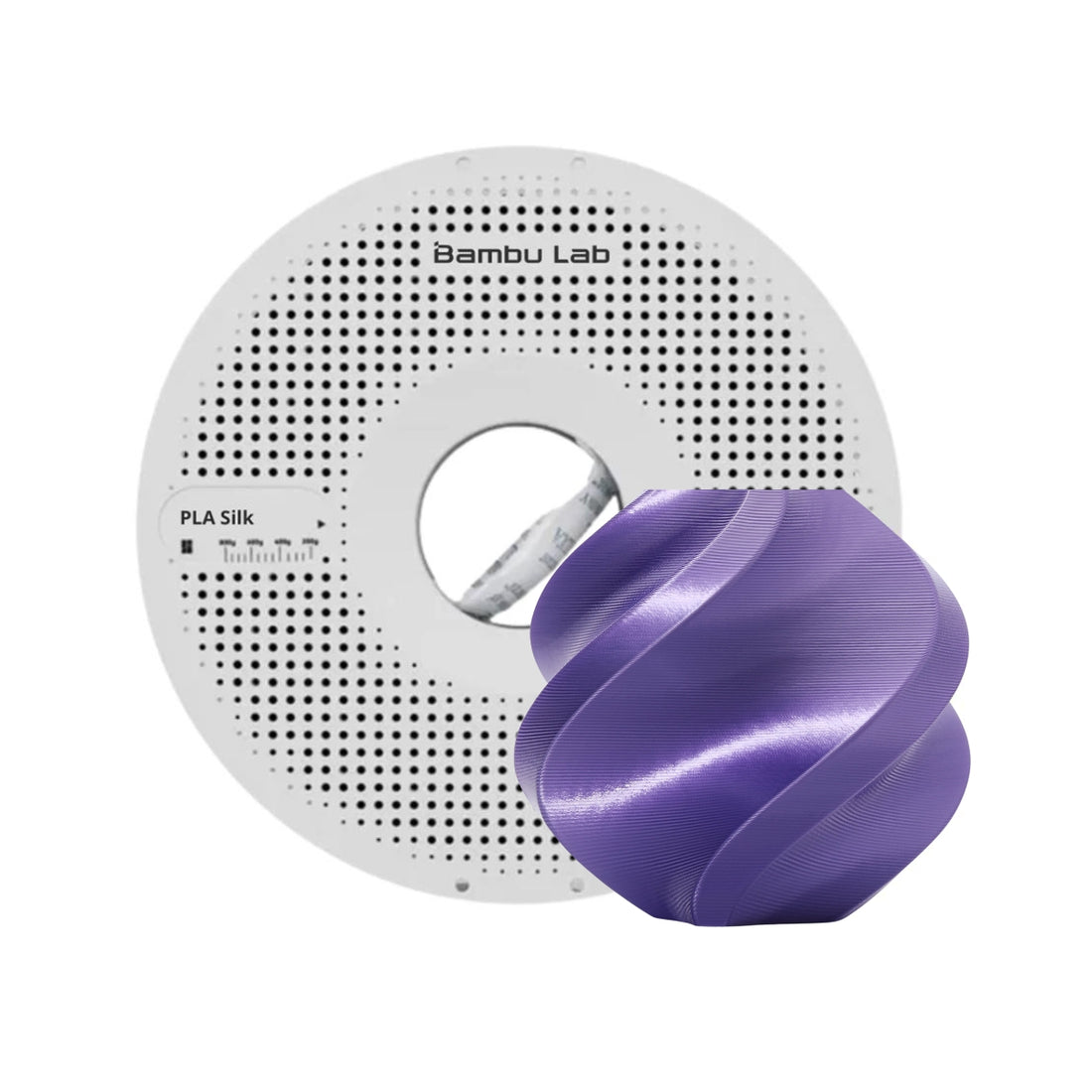 Filamento Bambu Lab PLA Silk + Morado 1kg — detalle 1
