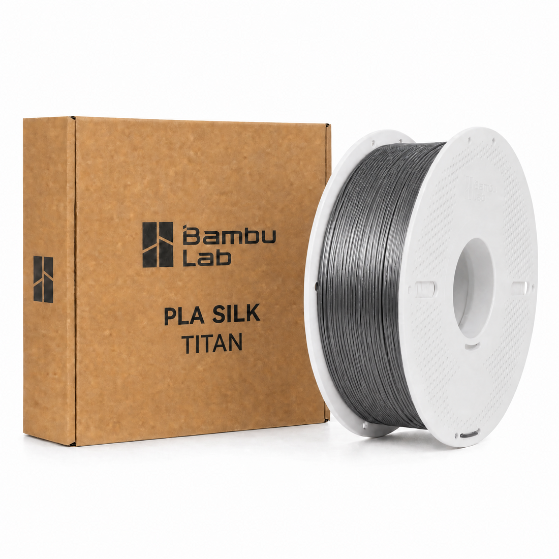 Filamento Bambu Lab PLA Silk + Champán Titan 1kg Acabado Seda y Alta Resistencia — detalle 1