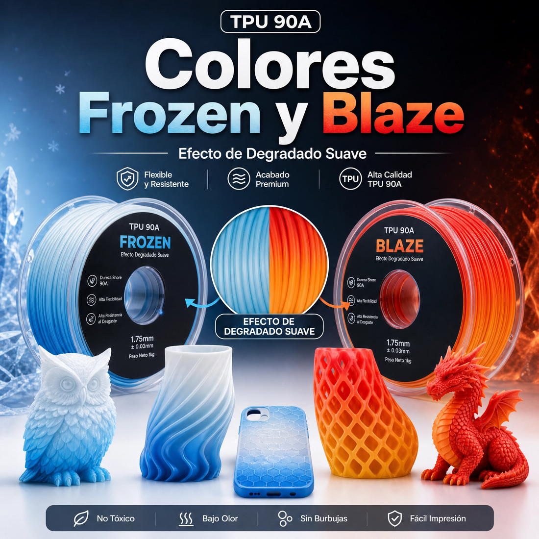 Filamento Bambu Lab TPU 95A HF 1.75mm 1kg — detalle 7