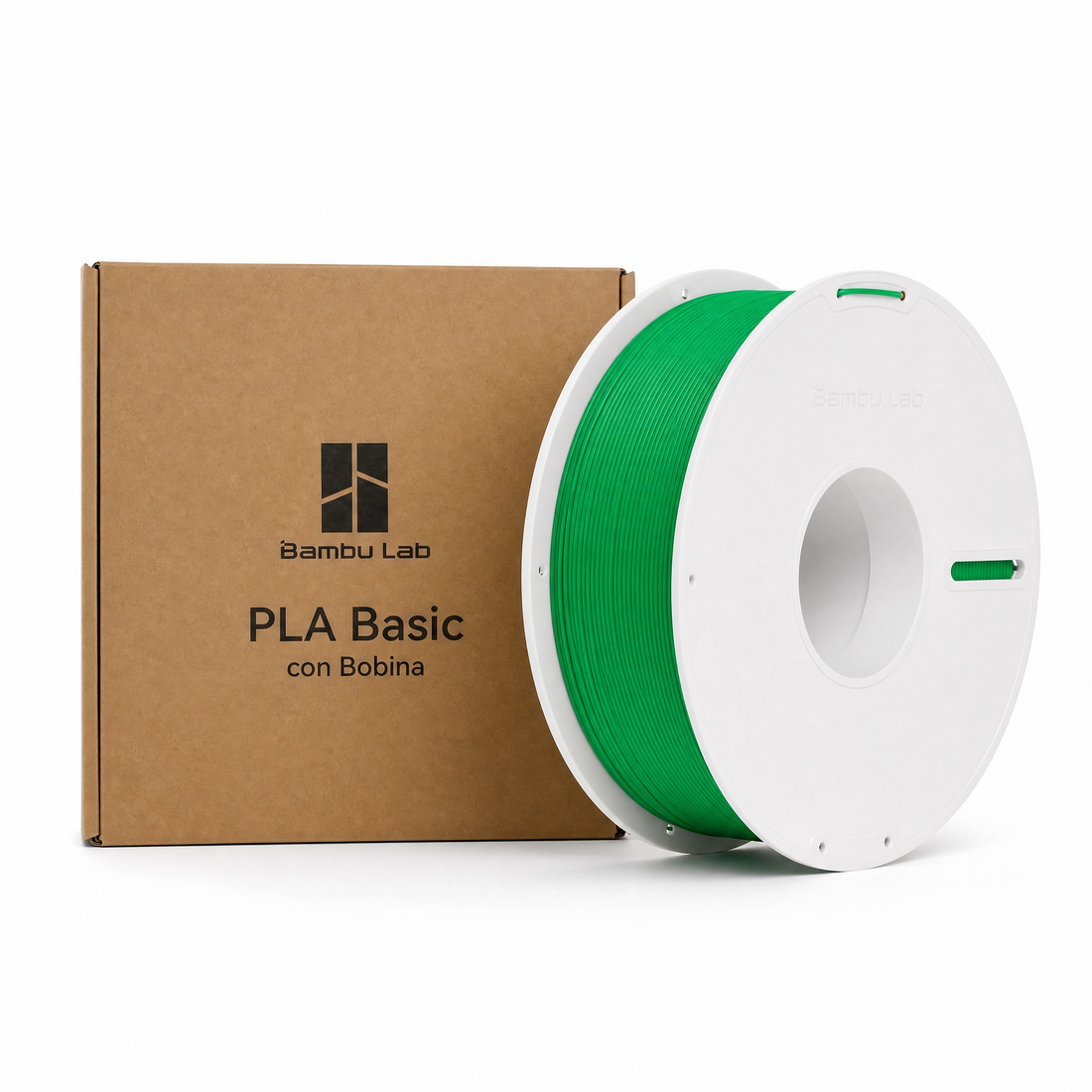 Filamento Bambu Lab PLA Basic Color Bambu Lab Verde 1,75 mm 1kg Alta Velocidad Compatible con AMS — detalle 1