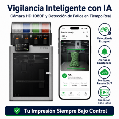 Preventa Impresora 3D Bambu Lab P2S Combo Multicolor con AMS 2 Pro