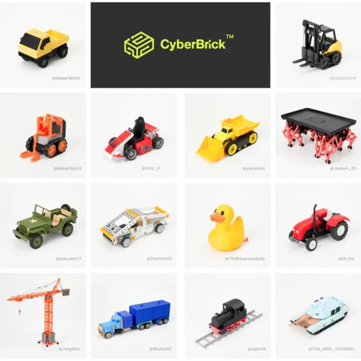 Kit CyberBrick Ultimate para Bambu 3D - Controla 2 Vehículos B-ZK003 Planeta3D