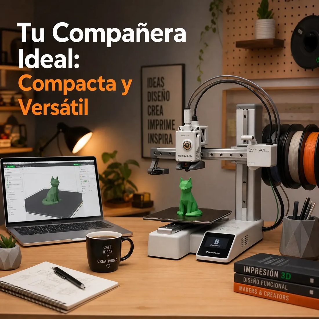 Bambu Lab A1 Mini Combo | Impresora 3D — A1 Mini Combo con AMS Lite — detalle 7