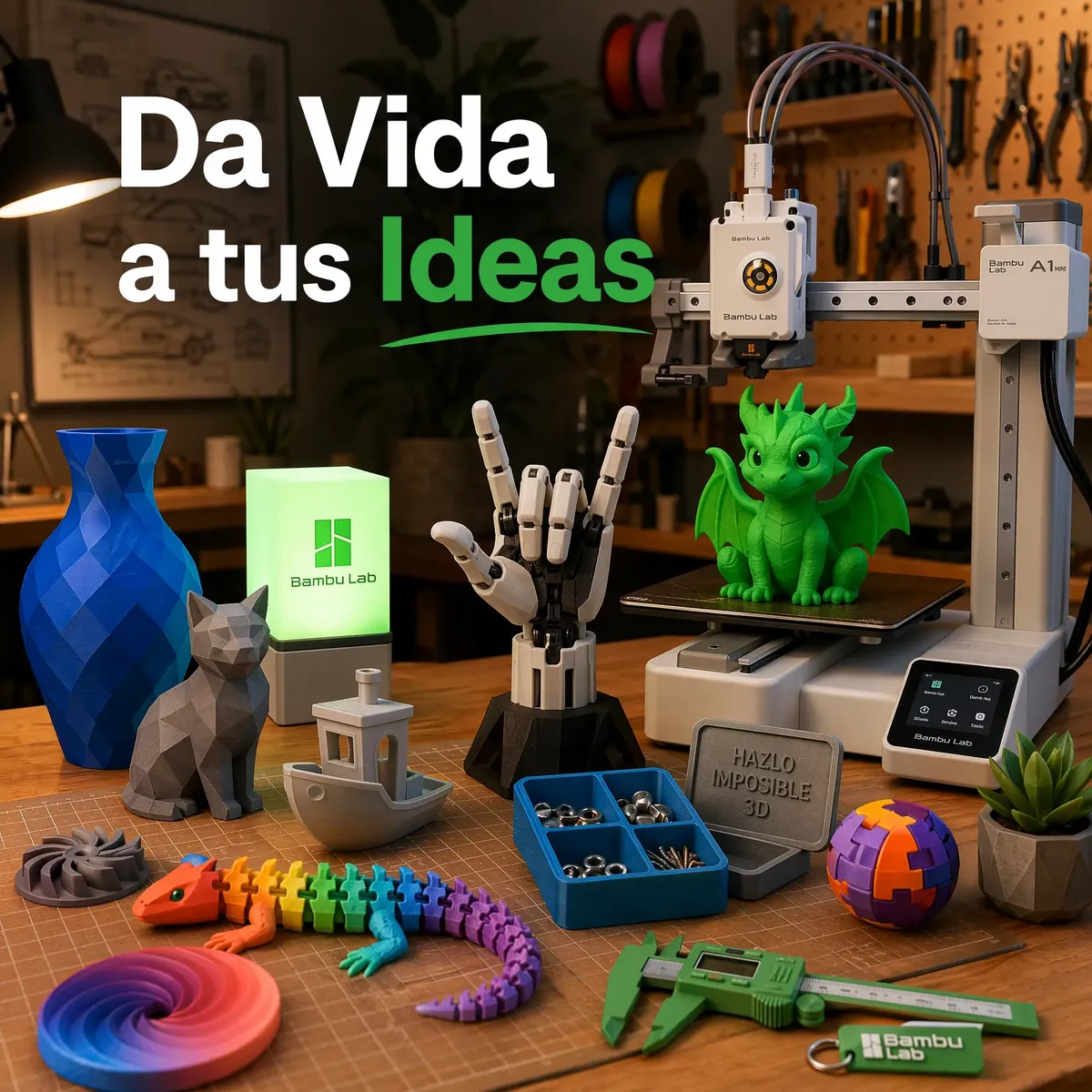Bambu Lab A1 Mini Combo | Impresora 3D — A1 Mini Combo con AMS Lite