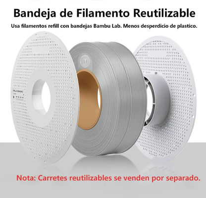 Filamento Bambu Lab PLA Basic Color Bambu Lab Verde 1,75 mm  1kg Alta Velocidad Compatible con AMS