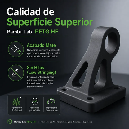 Filamento 3D Bambu Lab PETG HF 1.75mm – 1kg | Alta Fluidez y Resistencia Superior
