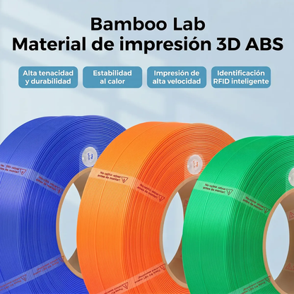 Filamento Bambu Lab ABS 1.75mm 1kg con Carrete Resistente al Calor