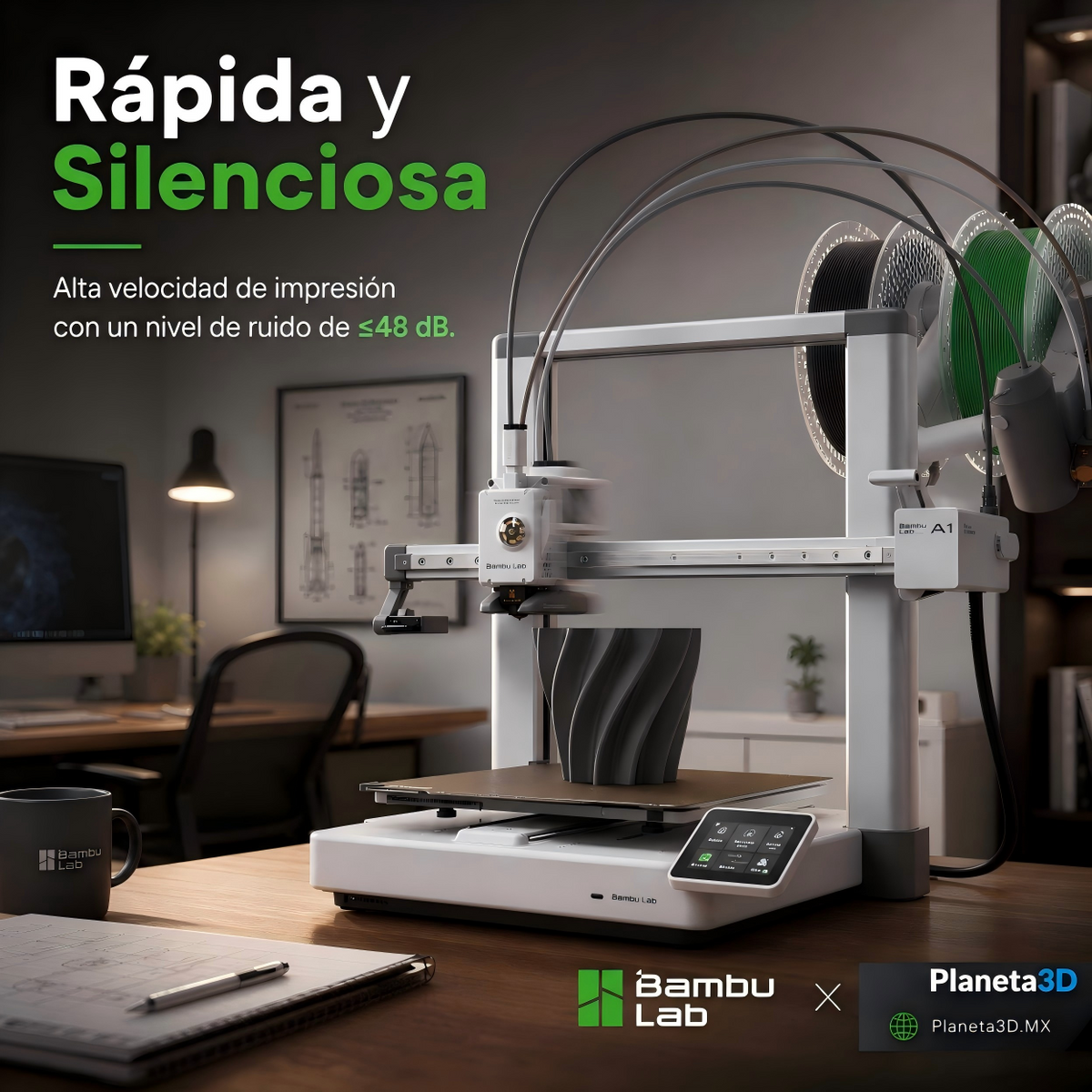 Impresora 3D Bambu Lab A1 Combo