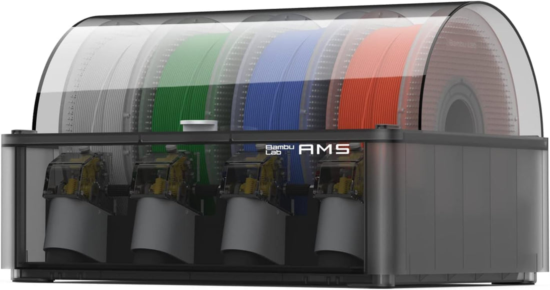 Bambu Lab AMS 2 Pro. Automatic Material System. 65°C Drying | Support Multi Colors/Materials 3D Printing. 65℃ Active Filament Drying. Filament Auto-loading — detalle 1