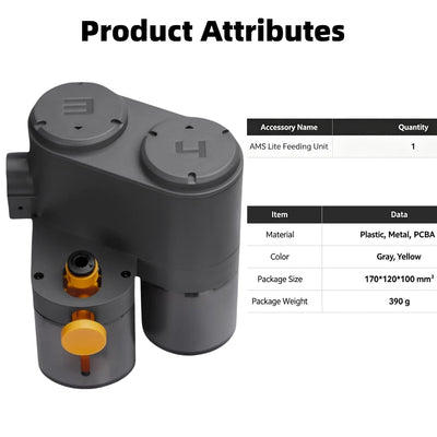 AMS Lite Feeder Unit Right (Slot 3 & 4) Replacement Motor Assembly, Dual-Feed Drive Repair Kit Compatible with A1/A1 Mini 3D Printer, Fix Filament Feed Errors & Restore Multi-Color Printing