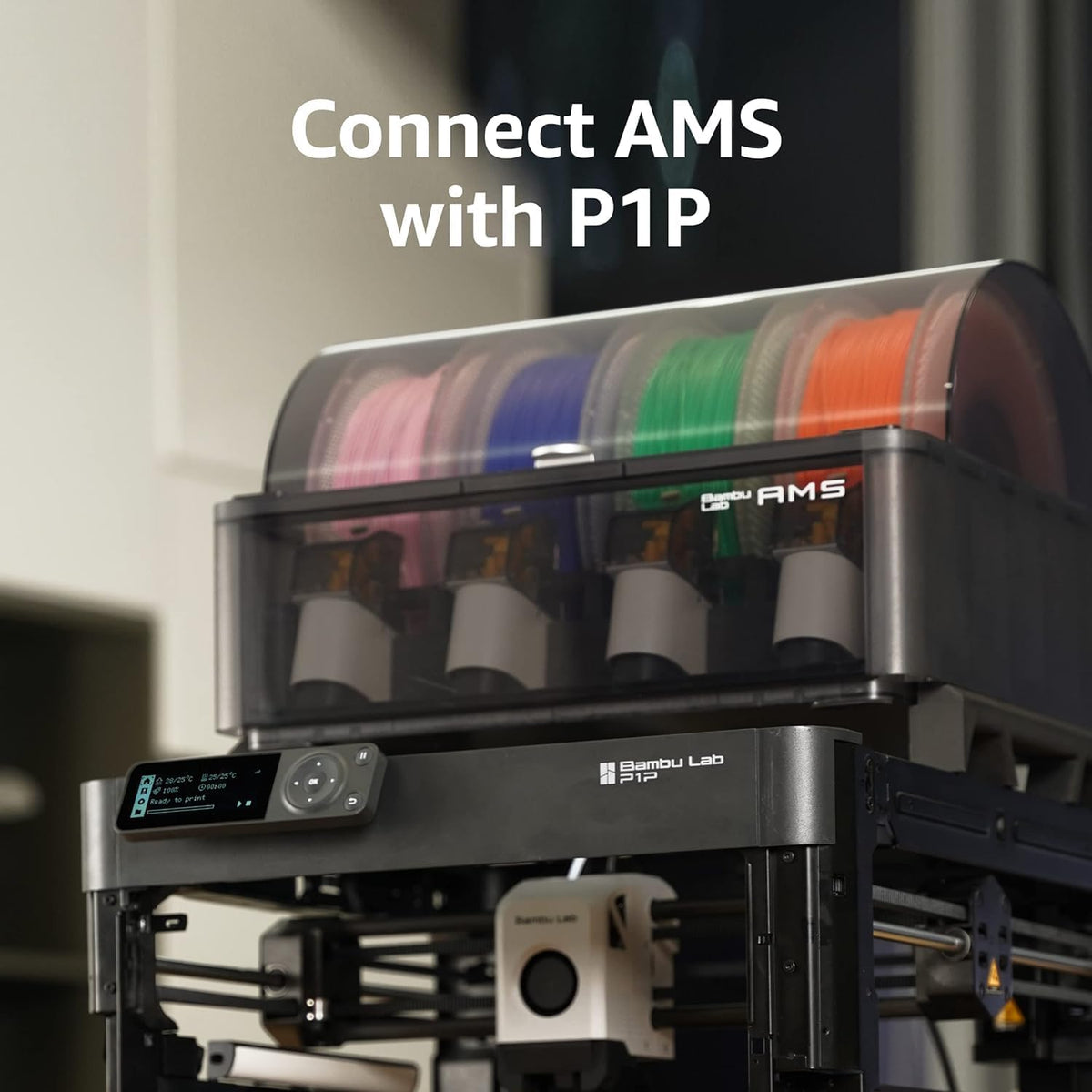 Bambu Lab AMS-Automatic Material System | Support Multi Colors/Materials 3D Printing. Filament Auto-loading.Compatible with Bambu Lab A1 Series