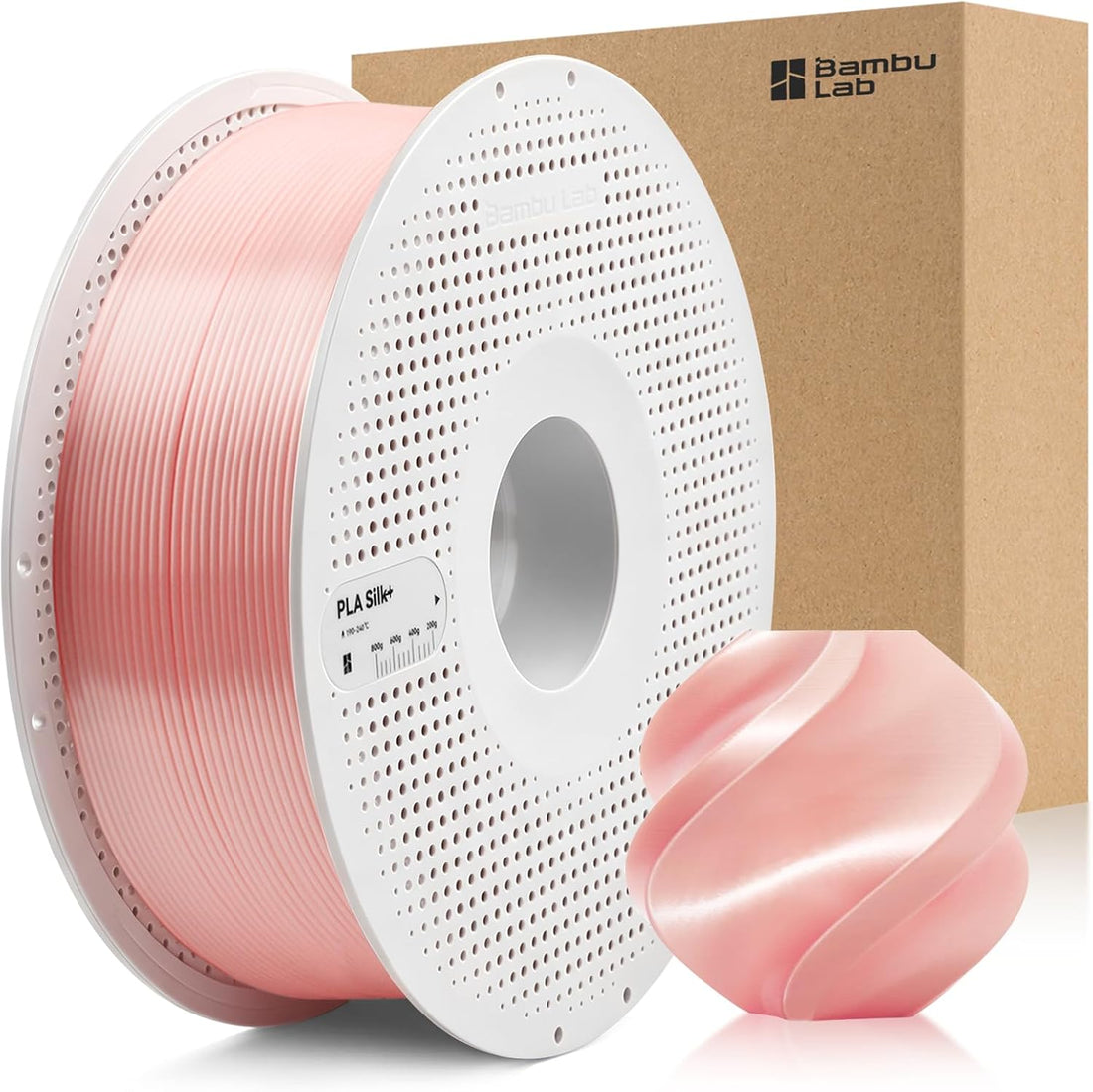 Filamento Bambu Lab PLA Silk + Champán Titan 1kg  Acabado Seda y Alta Resistencia — detalle 2