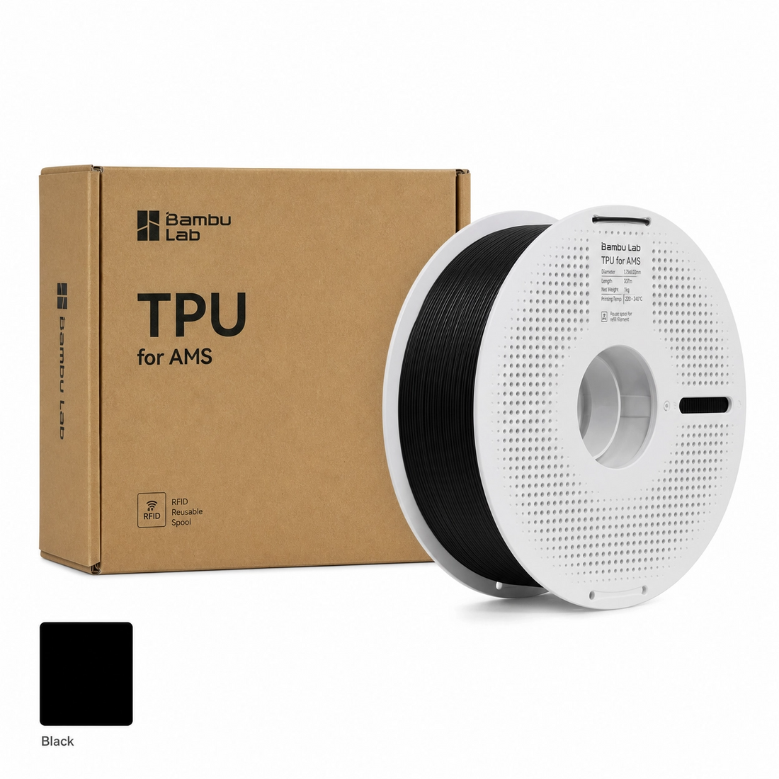 Filamento Bambu Lab TPU for AMS 1.75mm 1kg — detalle 4