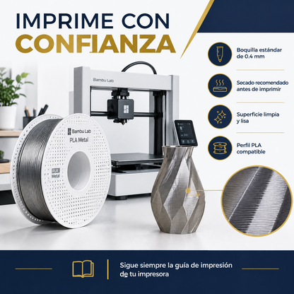 Filamento Bambu Lab PLA Metal 1.75mm 1kg