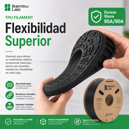 Filamento Bambu Lab TPU 95A HF 1.75mm 1kg