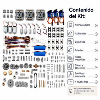 Kit CyberBrick Ultimate para Bambu 3D - Controla 2 Vehículos B-ZK003 Planeta3D