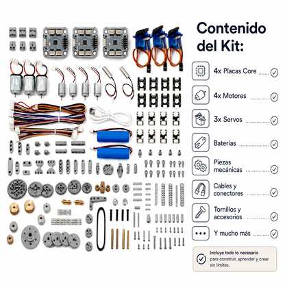 Kit CyberBrick Ultimate para Bambu 3D - Controla 2 Vehículos B-ZK003 Planeta3D