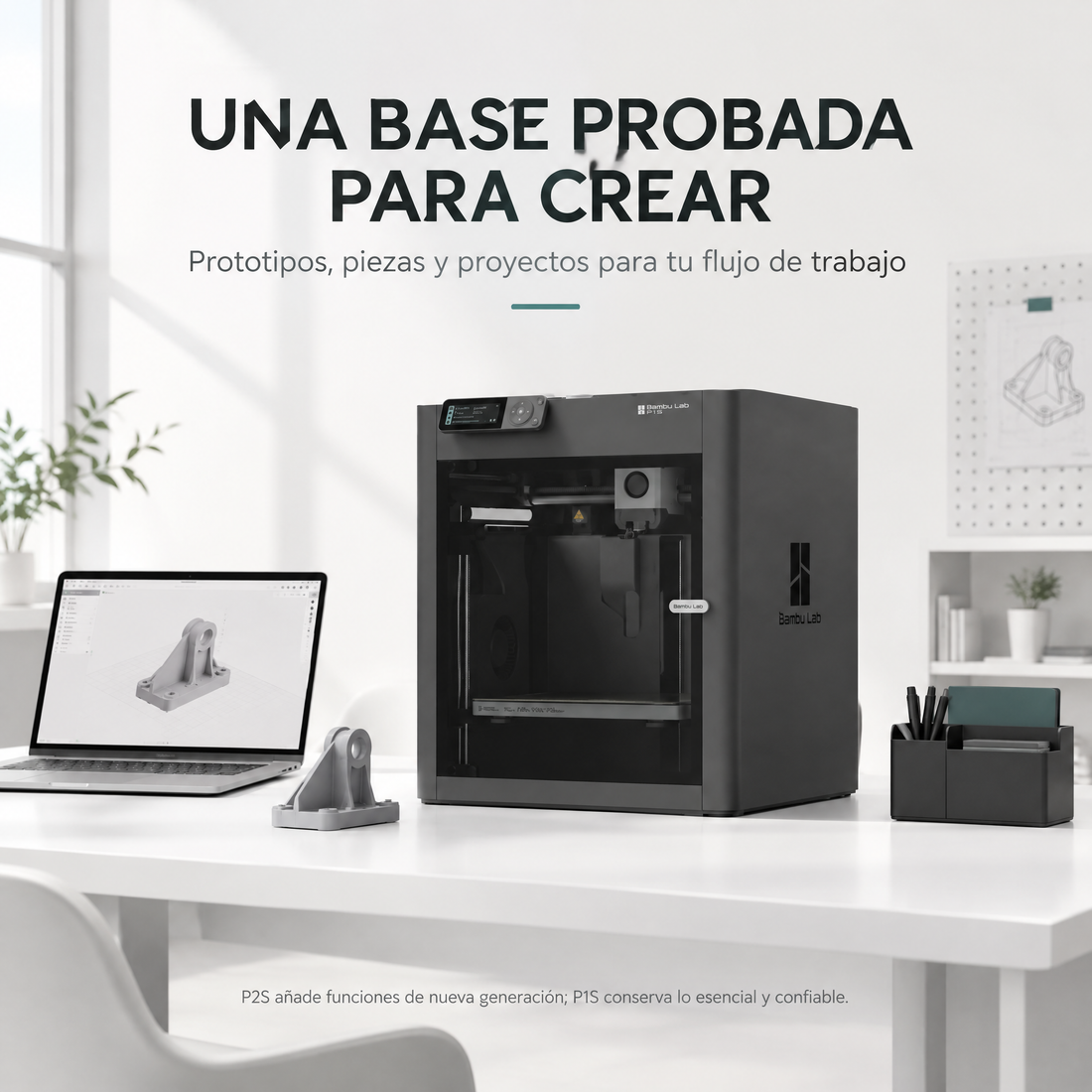 P1S de Bambu Lab (Preventa)-Carcasa totalmente cerrada 500 mm/s — detalle 3